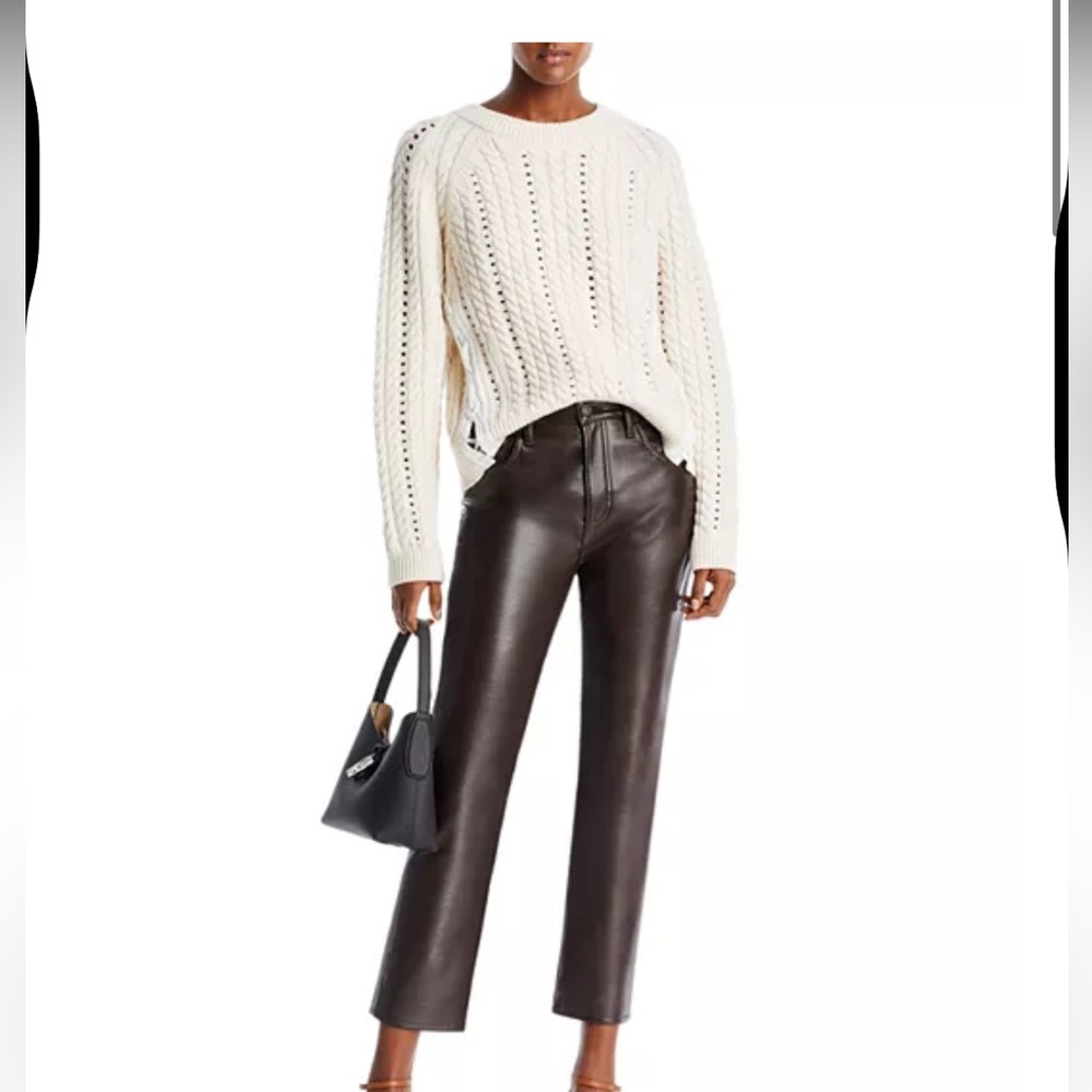 Derek Lam 10 Crosby New Aitana Lace Up Wool Sweater - Picture 2 of 6